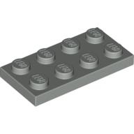 Lego destička 2x4, světle šedá (302002)